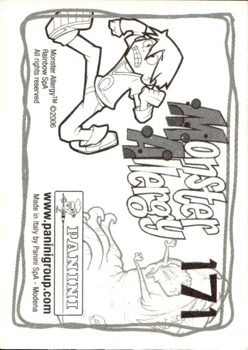 Panini Monster Allergy 2006 ''Vorhang Menü'' Figur - Bild 187 von 223