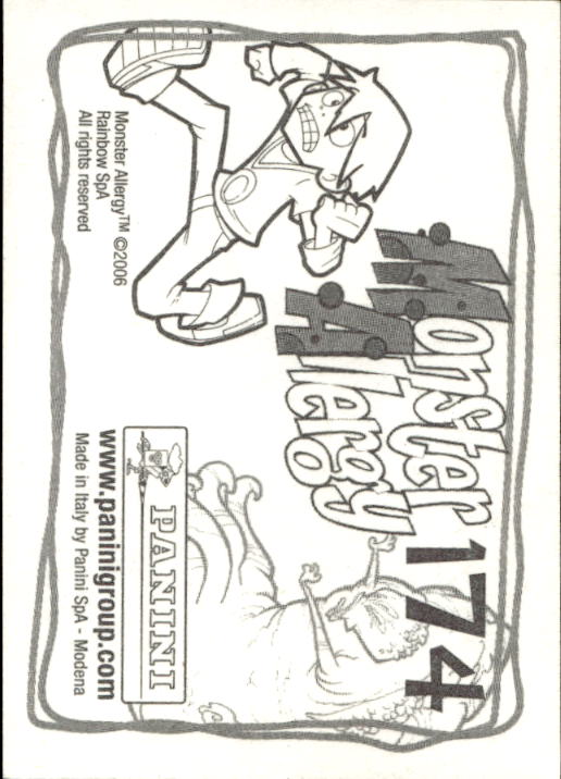 Panini Monster Allergy 2006 ''Vorhang Menü'' Figur - Bild 191 von 223