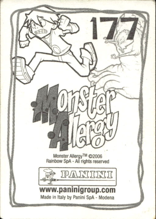 Panini Monster Allergy 2006 ''Vorhang Menü'' Figur - Bild 197 von 223