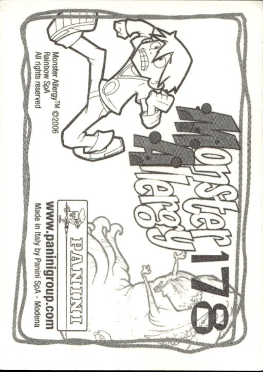 Panini Monster Allergy 2006 ''Vorhang Menü'' Figur - Bild 199 von 223