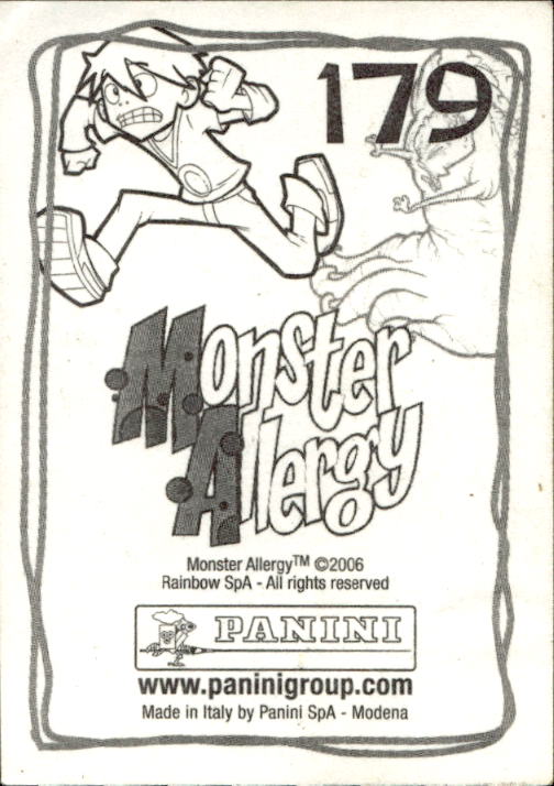 Panini Monster Allergy 2006 ''Vorhang Menü'' Figur - Bild 201 von 223