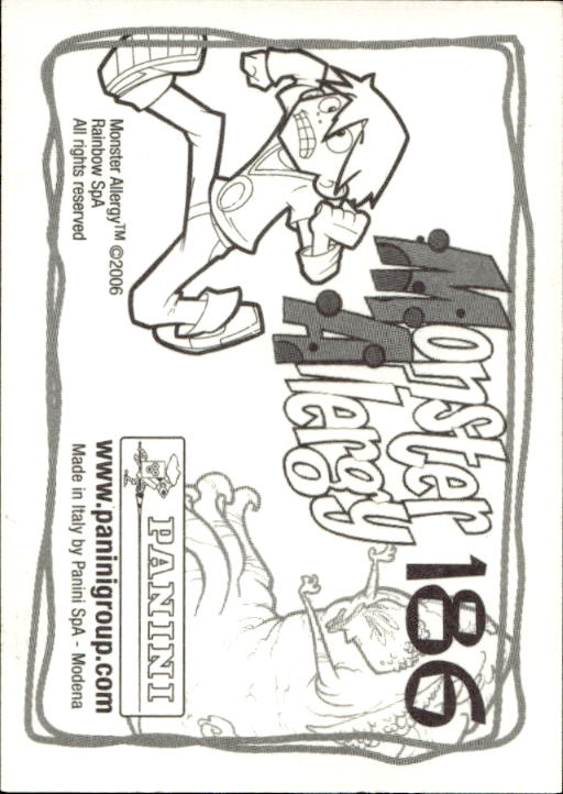 Panini Monster Allergy 2006 ''Vorhang Menü'' Figur - Bild 203 von 223