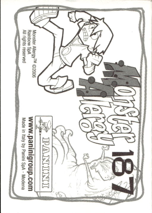 Panini Monster Allergy 2006 ''Vorhang Menü'' Figur - Bild 205 von 223