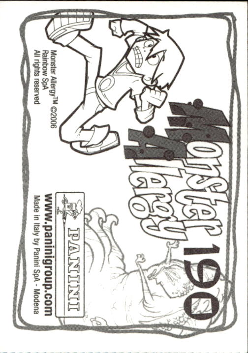 Panini Monster Allergy 2006 ''Vorhang Menü'' Figur - Bild 211 von 223