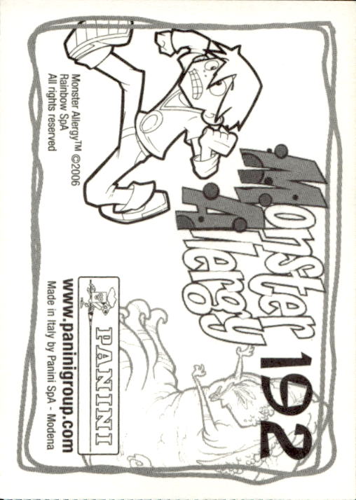 Panini Monster Allergy 2006 ''Vorhang Menü'' Figur - Bild 215 von 223