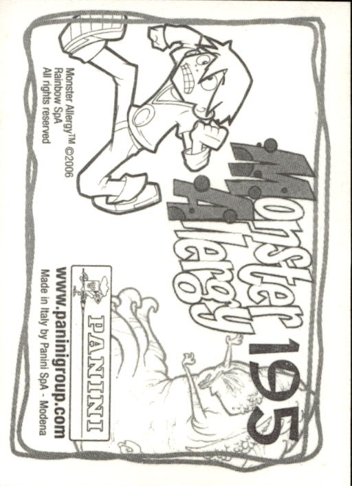Panini Monster Allergy 2006 ''Vorhang Menü'' Figur - Bild 219 von 223