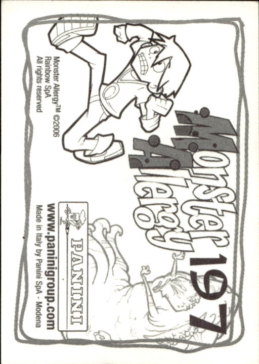 Panini Monster Allergy 2006 ''Vorhang Menü'' Figur - Bild 221 von 223