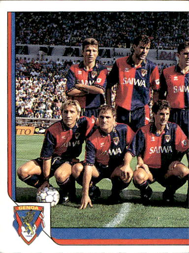 figurina ''Menù a Tendina'' calciatori 1993 Sl Service Line 1/3 - Picture 158 of 495