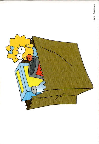 figurina ''Menù a Tendina'' The Simpsons 1999 Panini - Foto 52 di 241