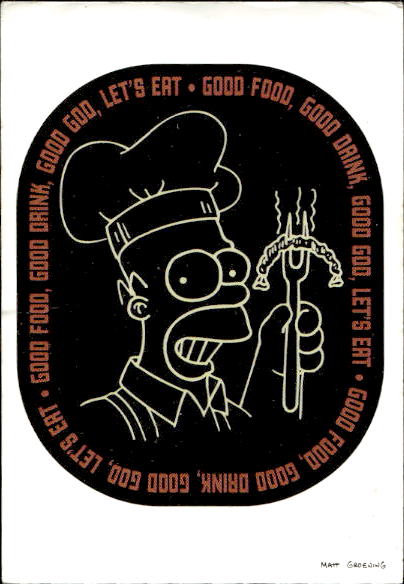 figurina ''Menù a Tendina'' The Simpsons 1999 Panini - Foto 54 di 241