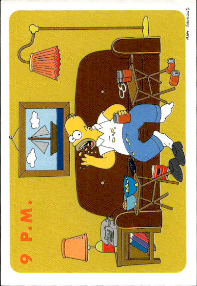 figurina ''Menù a Tendina'' The Simpsons 1999 Panini - Foto 70 di 241