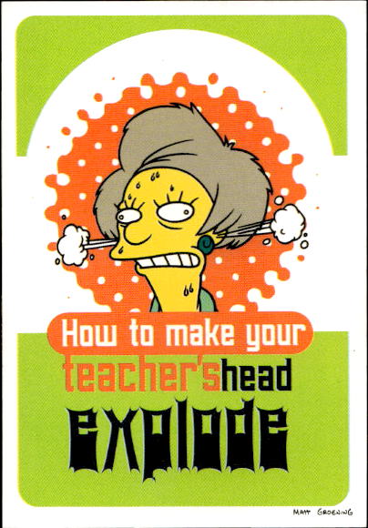 figurina ''Menù a Tendina'' The Simpsons 1999 Panini - Foto 108 di 241