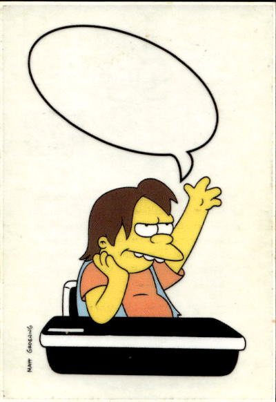 figurina ''Menù a Tendina'' The Simpsons 1999 Panini - Foto 112 di 241