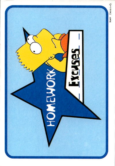 figurina ''Menù a Tendina'' The Simpsons 1999 Panini - Foto 118 di 241