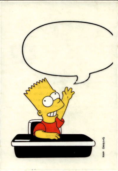 figurina ''Menù a Tendina'' The Simpsons 1999 Panini - Foto 120 di 241