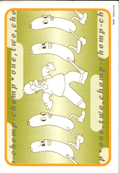 figurina ''Menù a Tendina'' The Simpsons 1999 Panini - Foto 164 di 241