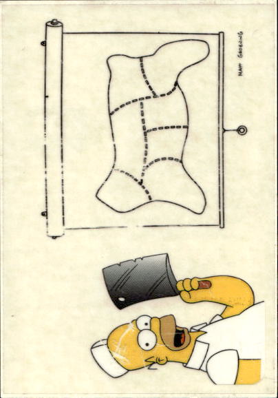 figurina ''Menù a Tendina'' The Simpsons 1999 Panini - Foto 166 di 241