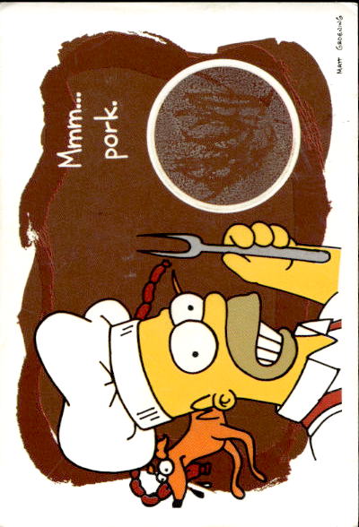 figurina ''Menù a Tendina'' The Simpsons 1999 Panini - Foto 170 di 241