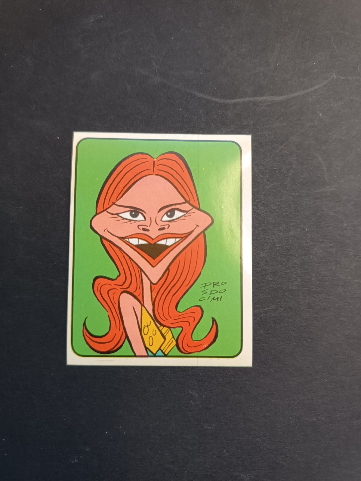 figurina ''Menù a Tendina'' cantanti 1972 panini Vignetta autoadesiva con velina - Foto 50 di 181