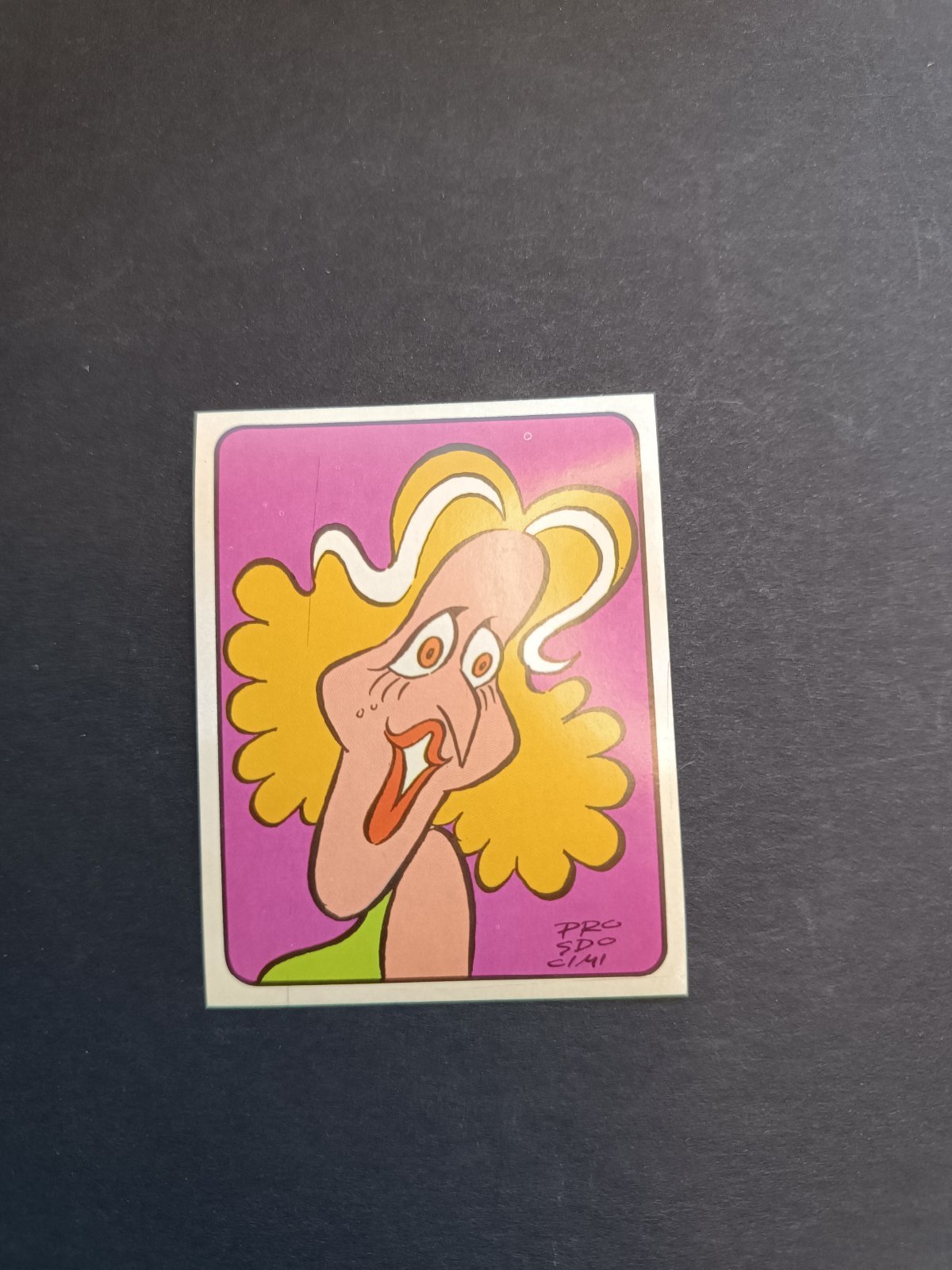 figurina ''Menù a Tendina'' cantanti 1972 panini Vignetta autoadesiva con velina - Foto 52 di 181