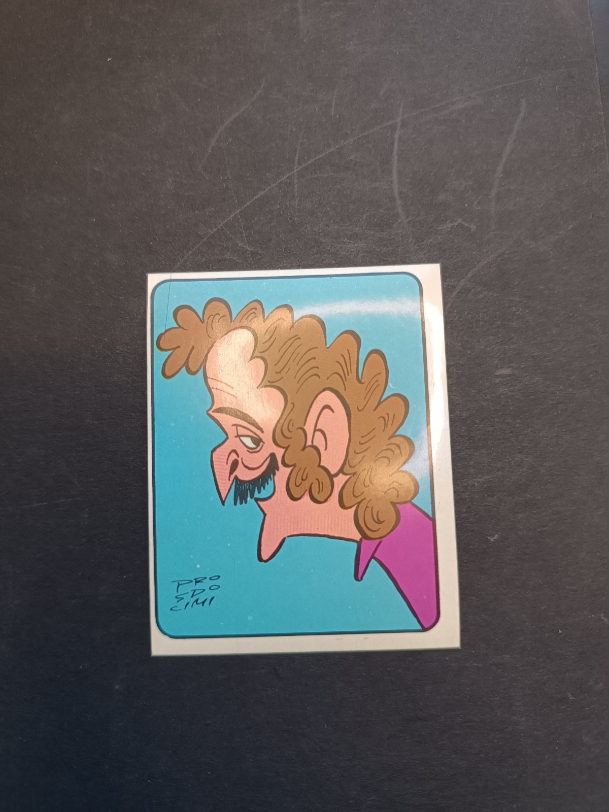figurina ''Menù a Tendina'' cantanti 1972 panini Vignetta autoadesiva con velina - Foto 54 di 181