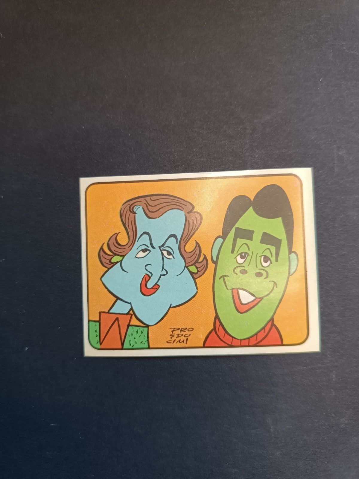 figurina ''Menù a Tendina'' cantanti 1972 panini Vignetta autoadesiva con velina - Foto 4 di 181