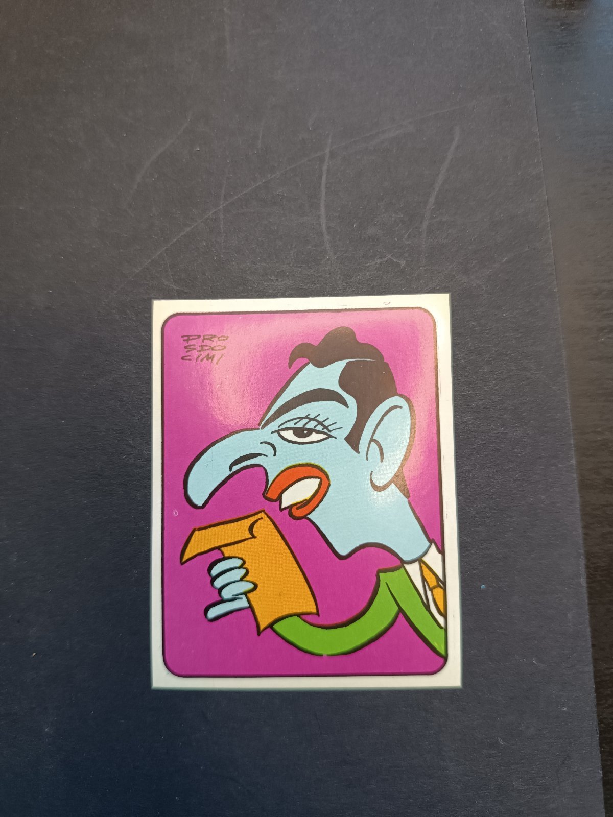 figurina ''Menù a Tendina'' cantanti 1972 panini Vignetta autoadesiva con velina - Foto 106 di 181