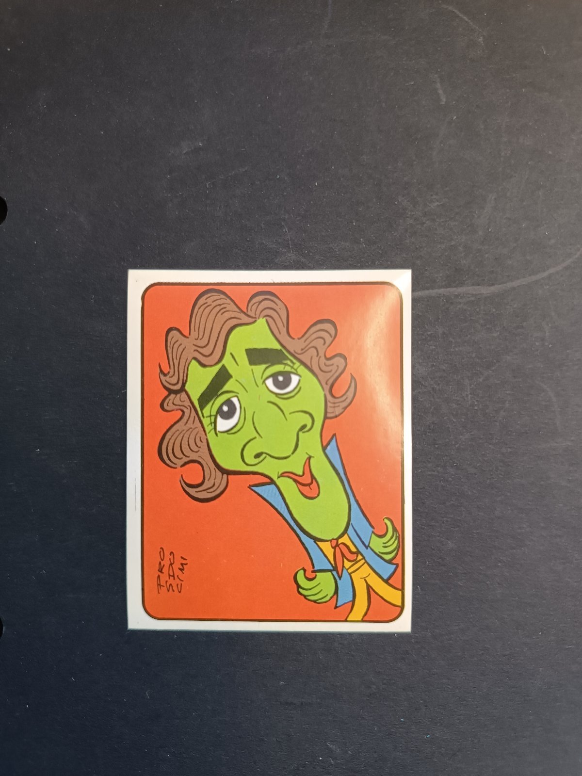 figurina ''Menù a Tendina'' cantanti 1972 panini Vignetta autoadesiva con velina - Foto 114 di 181