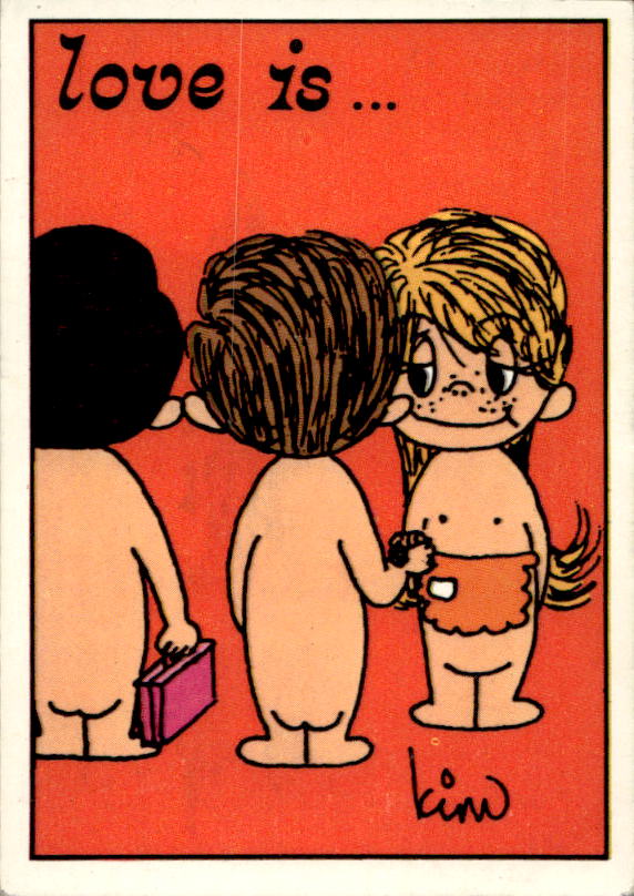Panini Figur ''Vorhangmenü'' Love is l'amore is… 1975 - Bild 20 von 223
