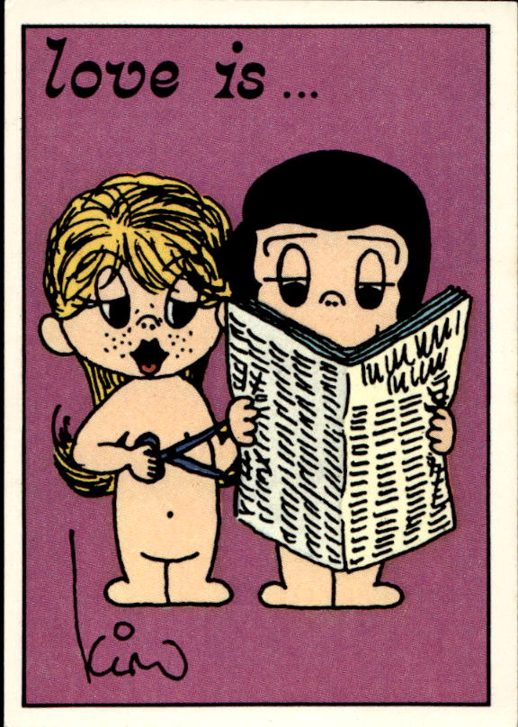 Panini Figur ''Vorhangmenü'' Love is l'amore is… 1975 - Bild 42 von 223