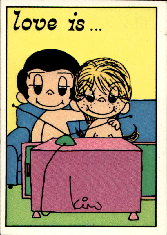 Panini Figur ''Vorhangmenü'' Love is l'amore is… 1975 - Bild 48 von 223