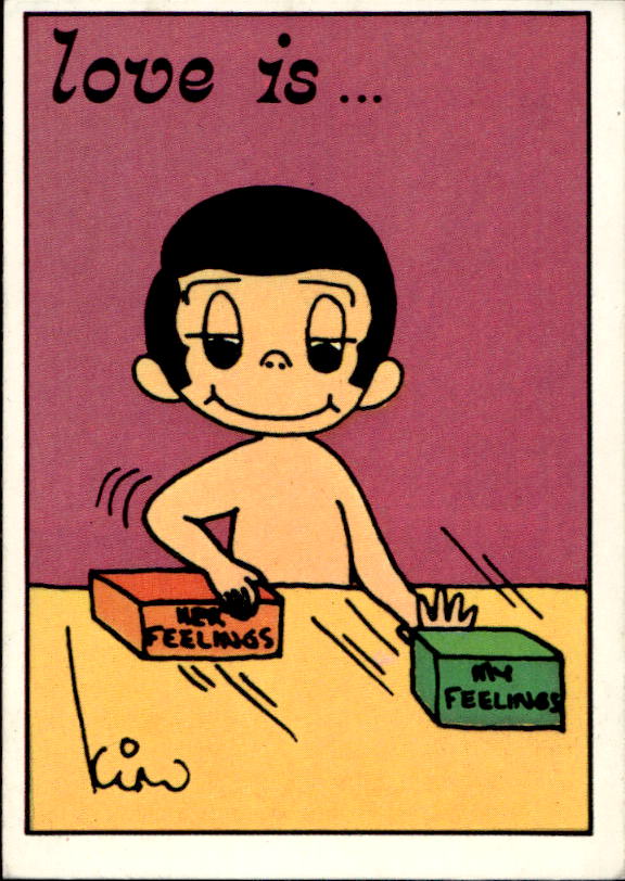 Panini Figur ''Vorhangmenü'' Love is l'amore is… 1975 - Bild 64 von 223