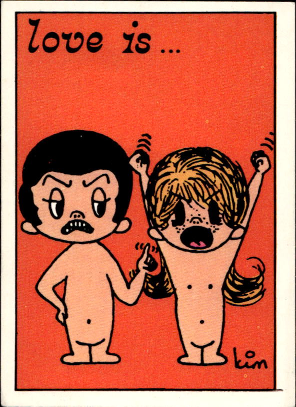 Panini Figur ''Vorhangmenü'' Love is l'amore is… 1975 - Bild 72 von 223
