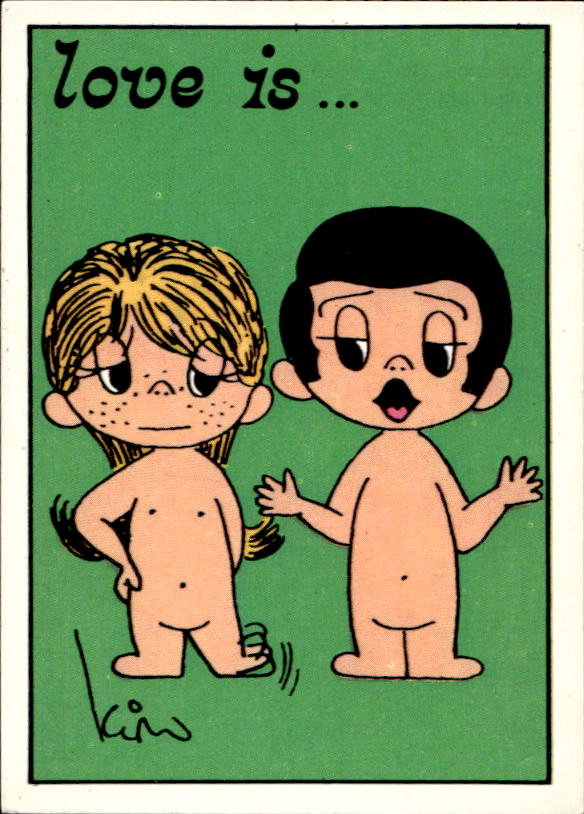 Panini Figur ''Vorhangmenü'' Love is l'amore is… 1975 - Bild 74 von 223