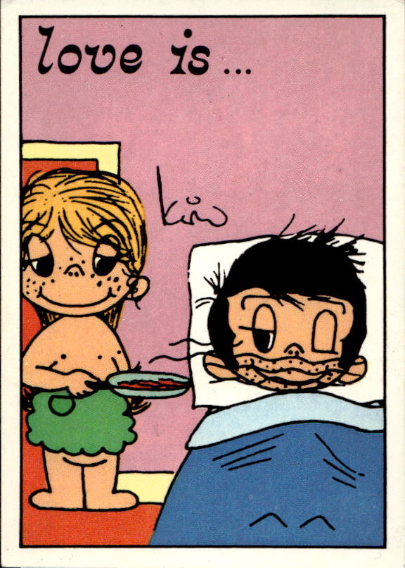 Panini Figur ''Vorhangmenü'' Love is l'amore is… 1975 - Bild 84 von 223