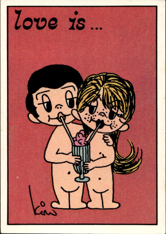 Panini Figur ''Vorhangmenü'' Love is l'amore is… 1975 - Bild 90 von 223
