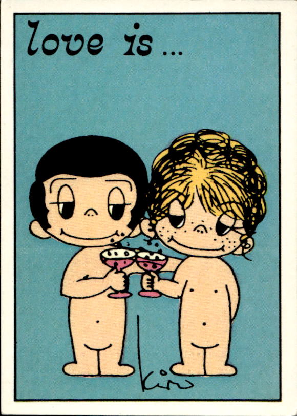 Panini Figur ''Vorhangmenü'' Love is l'amore is… 1975 - Bild 104 von 223