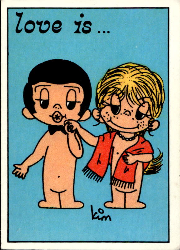 Panini Figur ''Vorhangmenü'' Love is l'amore is… 1975 - Bild 130 von 223