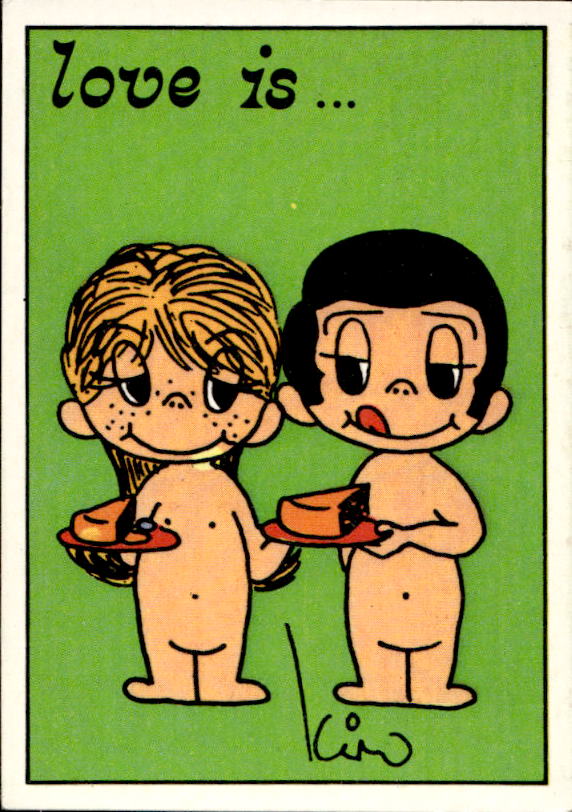 Panini Figur ''Vorhangmenü'' Love is l'amore is… 1975 - Bild 146 von 223