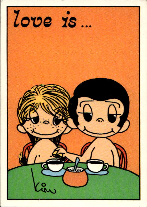 Panini Figur ''Vorhangmenü'' Love is l'amore is… 1975 - Bild 150 von 223