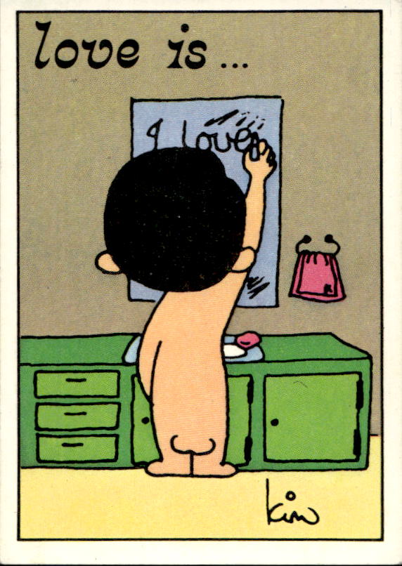 Panini Figur ''Vorhangmenü'' Love is l'amore is… 1975 - Bild 154 von 223