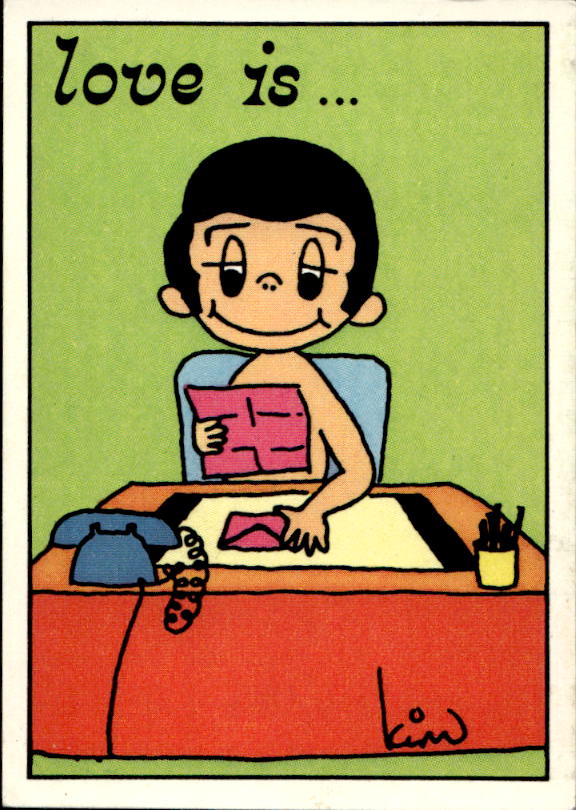 Panini Figur ''Vorhangmenü'' Love is l'amore is… 1975 - Bild 158 von 223