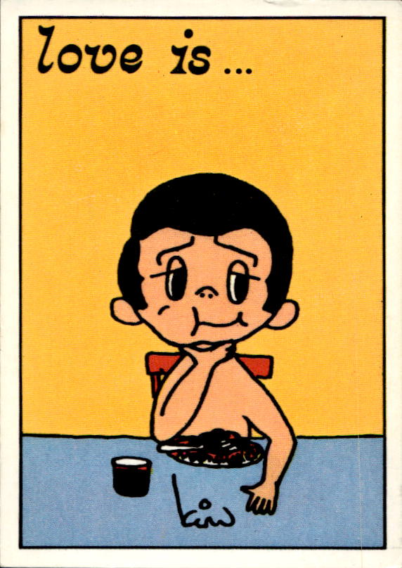 Panini Figur ''Vorhangmenü'' Love is l'amore is… 1975 - Bild 170 von 223