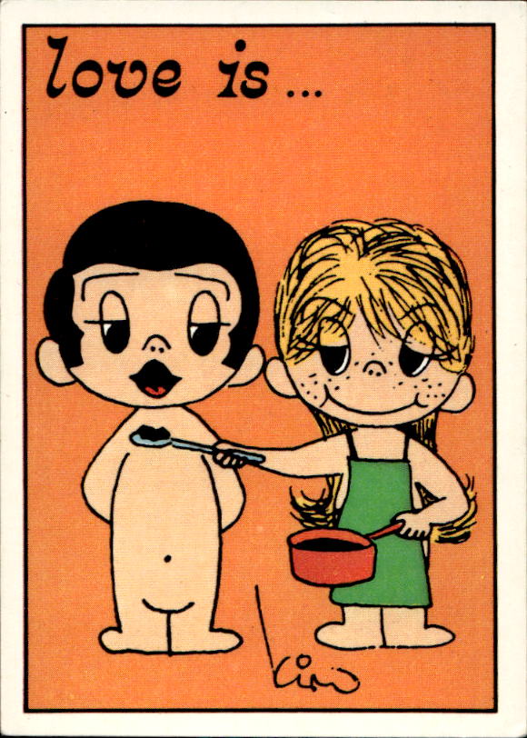 Panini Figur ''Vorhangmenü'' Love is l'amore is… 1975 - Bild 178 von 223