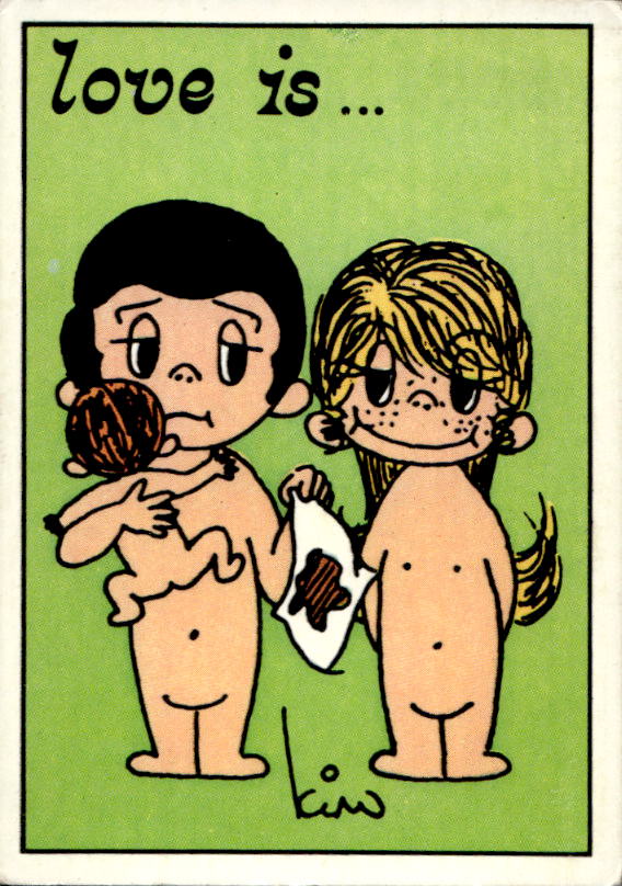 Panini Figur ''Vorhangmenü'' Love is l'amore is… 1975 - Bild 206 von 223