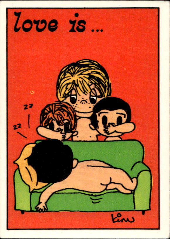 Panini Figur ''Vorhangmenü'' Love is l'amore is… 1975 - Bild 208 von 223
