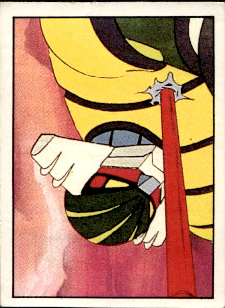 figurina ''Menù a Tendina'' Jeeg Robot 1979 Panini - Foto 262 di 361