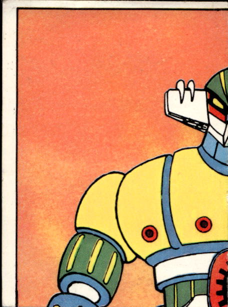 figurina ''Menù a Tendina'' Jeeg Robot 1979 Panini - Foto 354 di 361