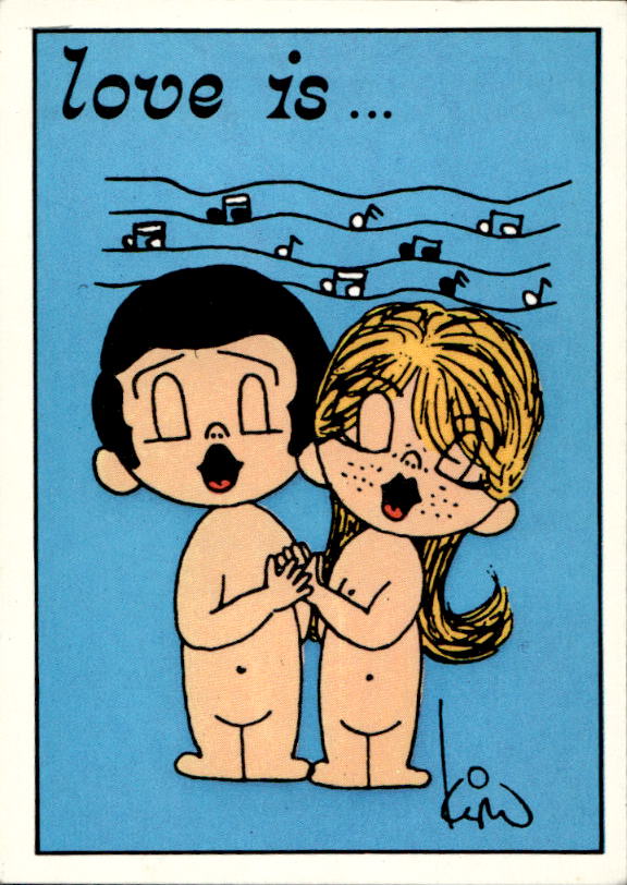 Panini Figur ''Vorhangmenü'' Love is l'amore is… 1975 - Bild 166 von 223